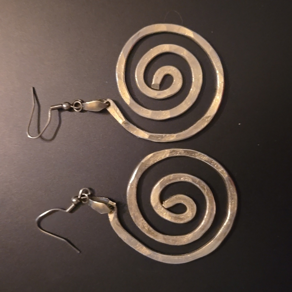 Handmade silver earrings